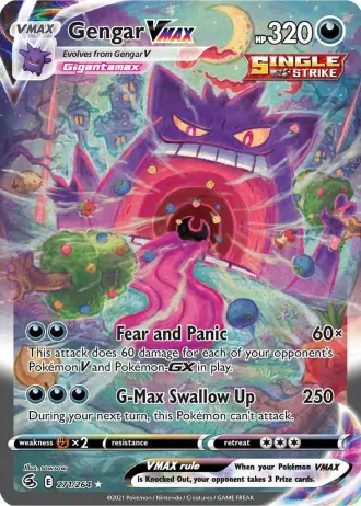 Gengar VMAX #271 from Pokémon Fusion Strike